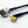 N male to SMA male Right Angle LMR195 Times Microwave Coax Cable RoHS - N male to SMA male Right Angle LMR195 Times Microwave Coax Cable RoHS
