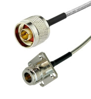 N female PM to N male RG402 Semi Rigid / Flexible Cable RoHS