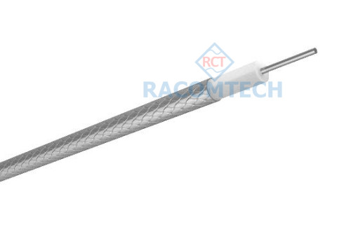 RG402/U Semi Flexible Coaxial  Cable - 0.141 &#039;&#039;   RG-402  type, 19 AWG solid .141" silve plated inner conductor, TFE Teflon® insulation,
copper-tin composite shield (100% coverage), unjacketed.
