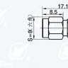 SMA Right Angle Plug Crimp RG223  RG400 Cable  - 32-1lj.jpg