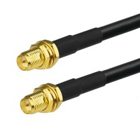 RP-SMA female to RP-SMA female LMR195 Times Microwave Coax Cable RoHS
