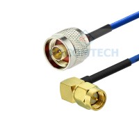 Habia  0.086"  Semi-Flexible Cable with  N (male) / SMA (male - RA)
