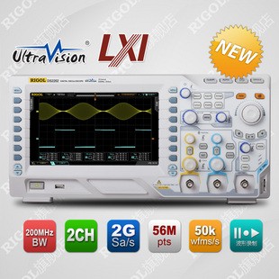 Rigol  DS2302A 300MHz 2CH 2GS/s Oscilloscope 
High quality 2 channel DSO with 300MHz bandwidth and 2GSa/s.


Up to 300 MHz bandwidth
2 GSa/s sample rate
14 million memory points, standard
65,000 Waveforms per second
Original Ultravision technology
Hardware allows for real-time, continuous waveform recording and waveform analysis



Rigol DS2000 Series is the new mainstream digital scope
to meet the customer's applications with its innovative
technology,industry leading specifications,powerful trigger
functions and analysis capabilities.