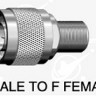 N type male (50 ohm ) to F type  female  adapter - 362-6An4.jpg