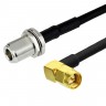 SMA (RA) to N female LMR240 Times Microwave Coaxial Cable - SMA (RA) to N female LMR240 Times Microwave Coaxial Cable